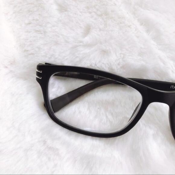 Eugene Black Rectangular Reading Glasses - Picture 8 of 9